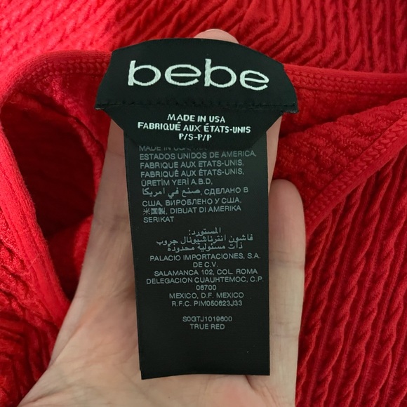 Bebe Red Dress - Picture 4 of 4